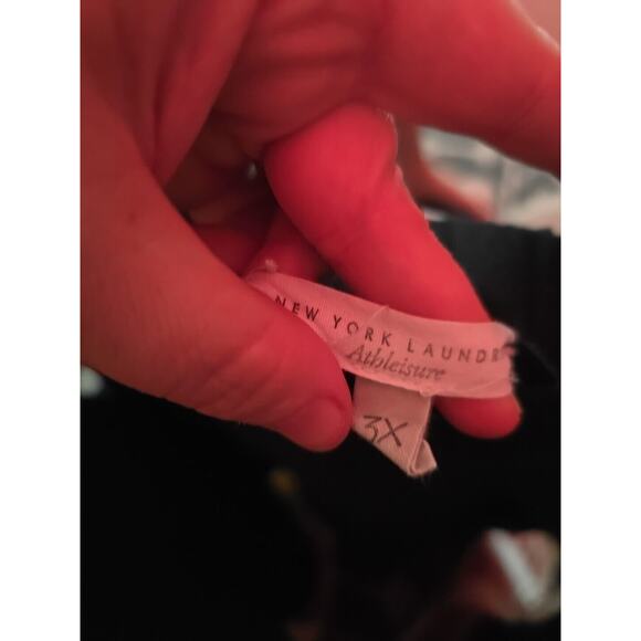 New York Laundry Athleisure Black Gym Workout Pull On Pants Womans Plus Size 3X - Picture 3 of 4